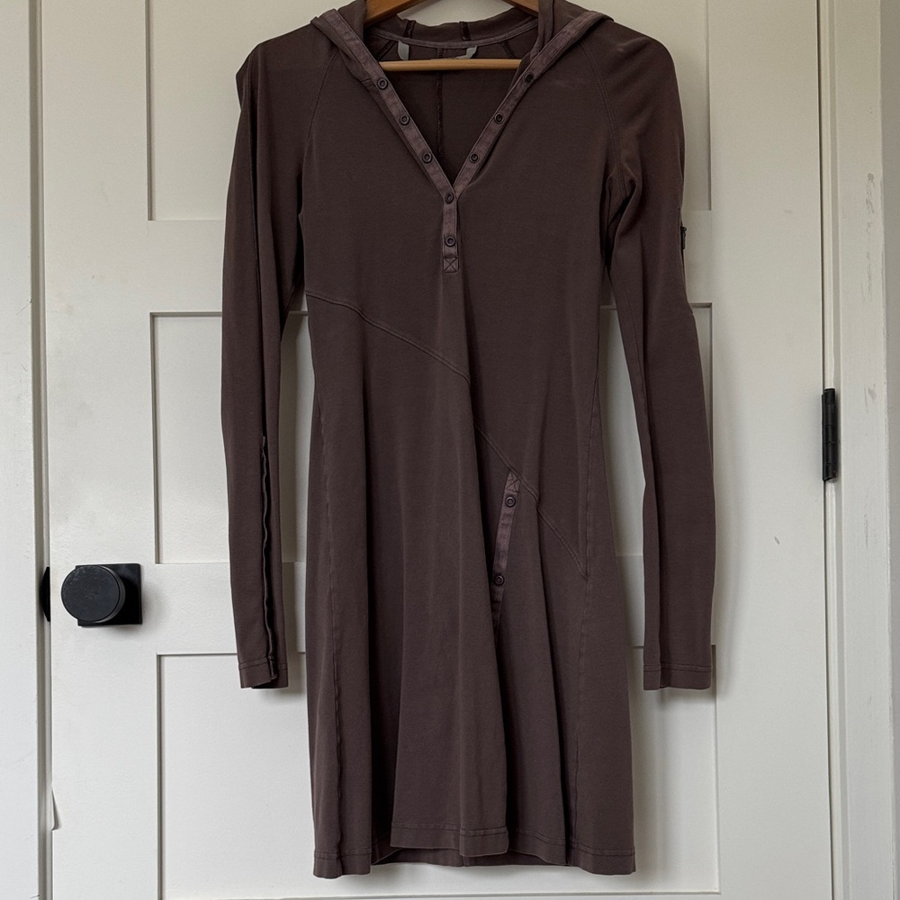 Athleta Distressed Long Sleeve Dress